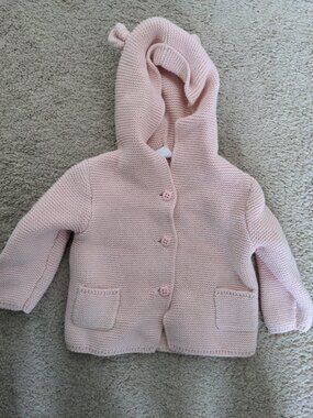 Baby Gap Bear Cardigan / Hoodie in Pink